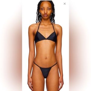 GUCCI BLACK BIKINI TOP ONLY SIZE S